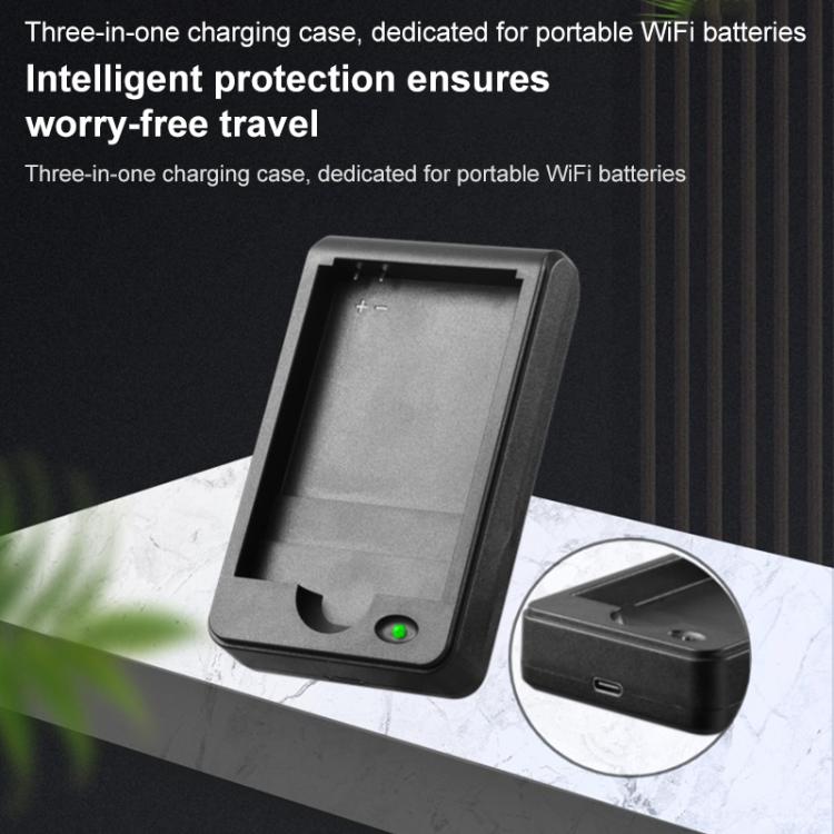 Paquete de 10 unidades TDZ-01 Cargador de batería portátil WiFi 3 en 1 para M21G / M29HG / M26HG, con cable de carga de 50 cm
