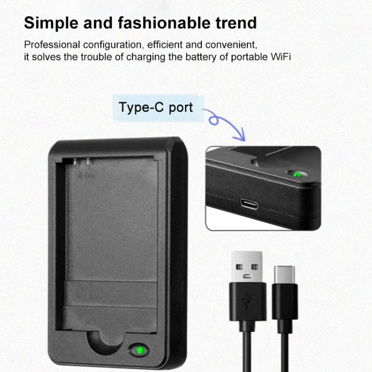Paquete de 10 unidades TDZ-01 Cargador de batería portátil WiFi 3 en 1 para M21G / M29HG / M26HG, con cable de carga de 50 cm