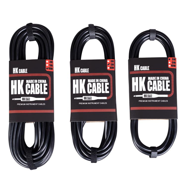 Cable de audio para guitarra eléctrica con conector de 6,35 mm recto a codo, 3m, 5m, 10m