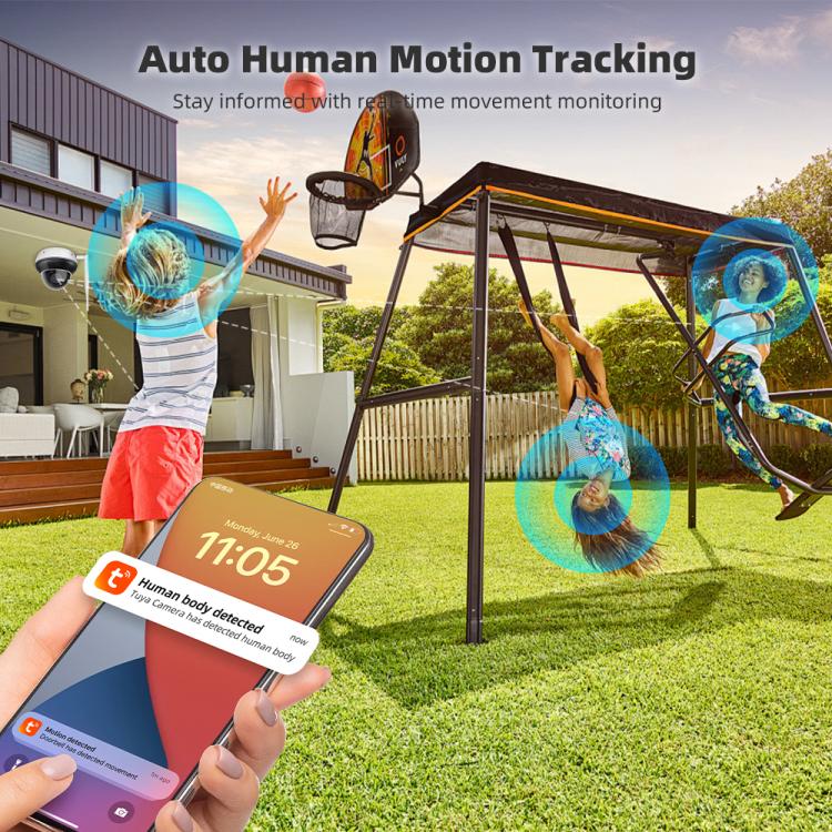 Cámara de seguridad tipo domo para exteriores RH-D05 de 5 MP con zoom óptico 5x, PoE y Wi-Fi., RH-D05