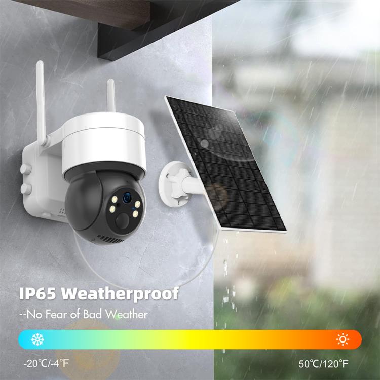 Cámara de seguridad PTZ para exteriores de bajo consumo, alimentada por energía solar, RH-BC10T, 4G, 3MP., RH-BC10T