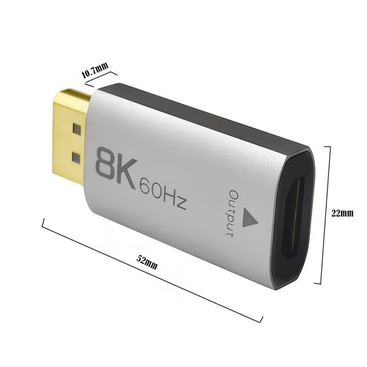 Convertidor 8K activo DP 1.4 a HDMI 2.1, DP 1.4 to HDMI 2.1