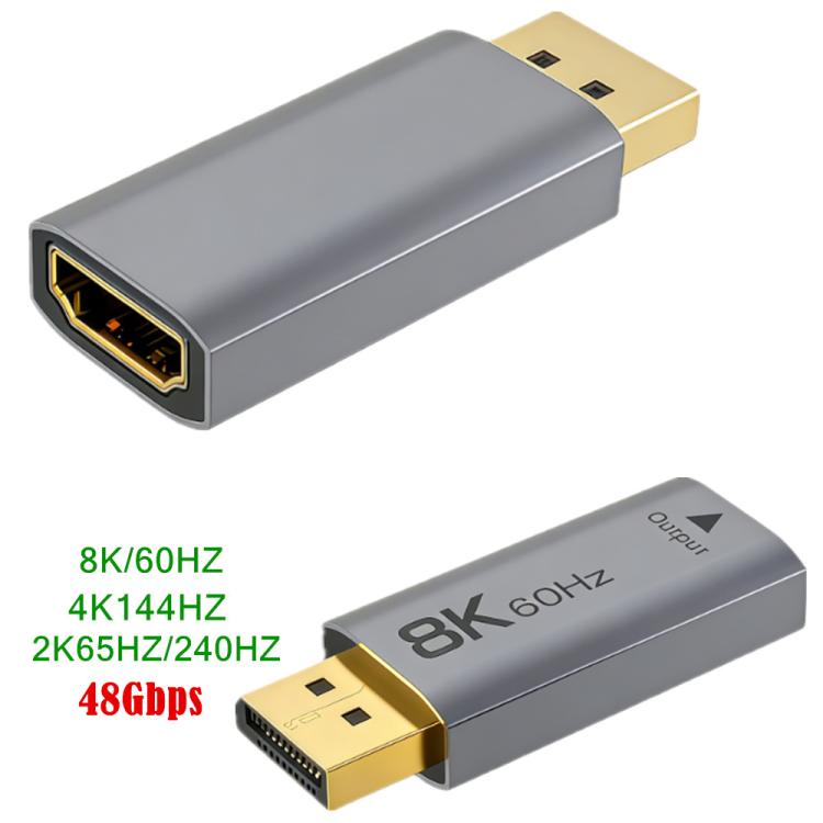Convertidor 8K activo DP 1.4 a HDMI 2.1, DP 1.4 to HDMI 2.1