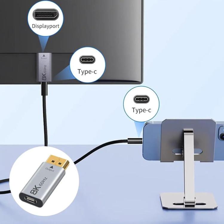Convertidor 8K activo DP 1.4 a HDMI 2.1, DP 1.4 to HDMI 2.1