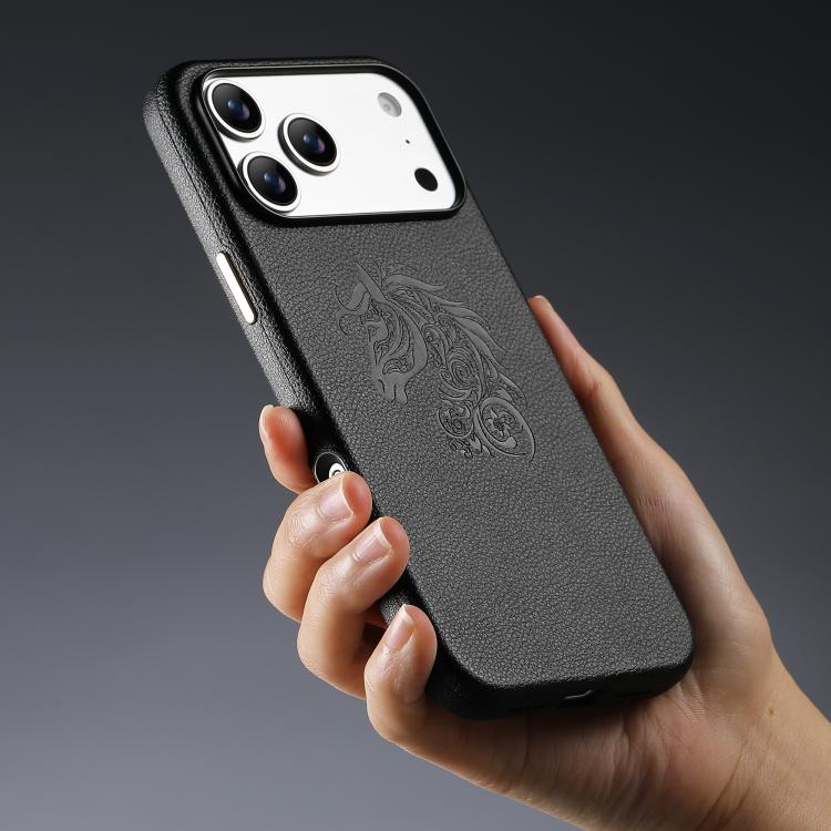 Funda para teléfono ESEBLE B1 con diseño de caballo y cinco flores, For iPhone 16 Pro Max, For iPhone 16 Pro