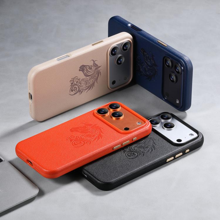 Funda para teléfono ESEBLE B1 con cinco caballos floreados, For iPhone 17 Pro Max, For iPhone 17 Pro
