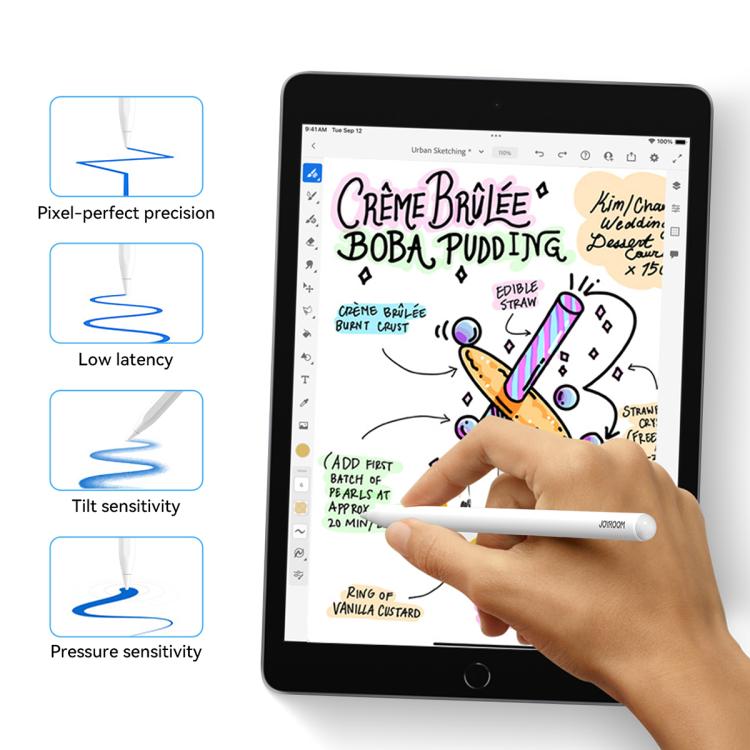 Lápiz capacitivo magnético activo JOYROOM JR-X9S PRO para la serie iPad, JR-X9S PRO