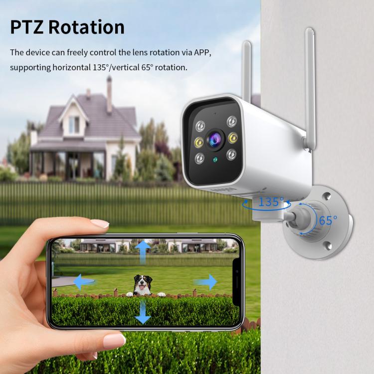 Cámara de seguridad tipo bala PTZ para exteriores K20 1080P HD, K20