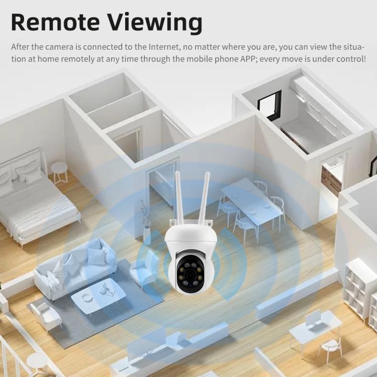 Cámara de vigilancia panorámica impermeable K21 1080P de 360 grados, K21
