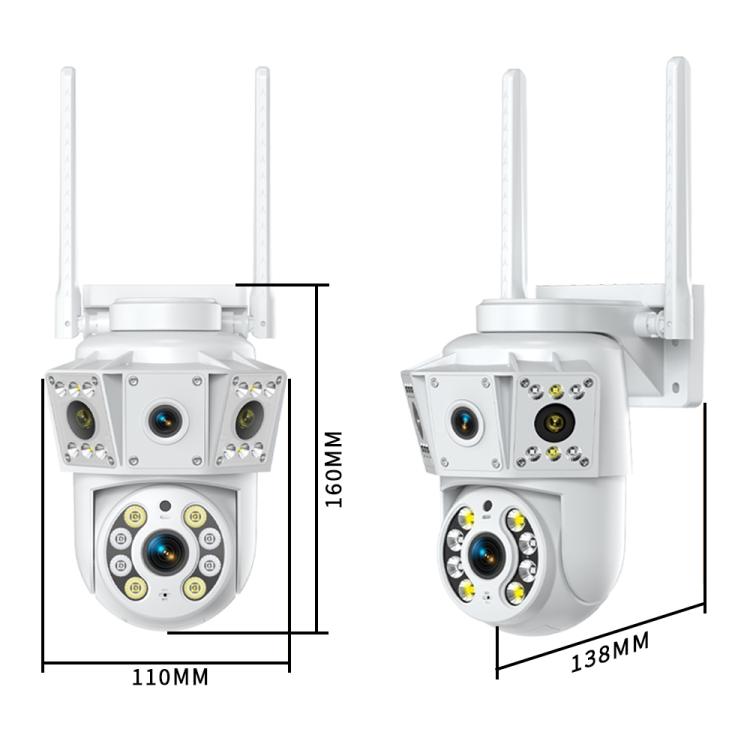 Cámara de vigilancia K30 1080P de 3 pantallas, K30