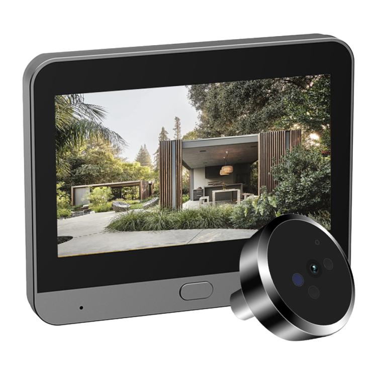 RH-PD9 Pantalla HD de 4,3 pulgadas, mirilla con radar de microondas, detección de movimiento y videoportero WiFi., RH-PD9