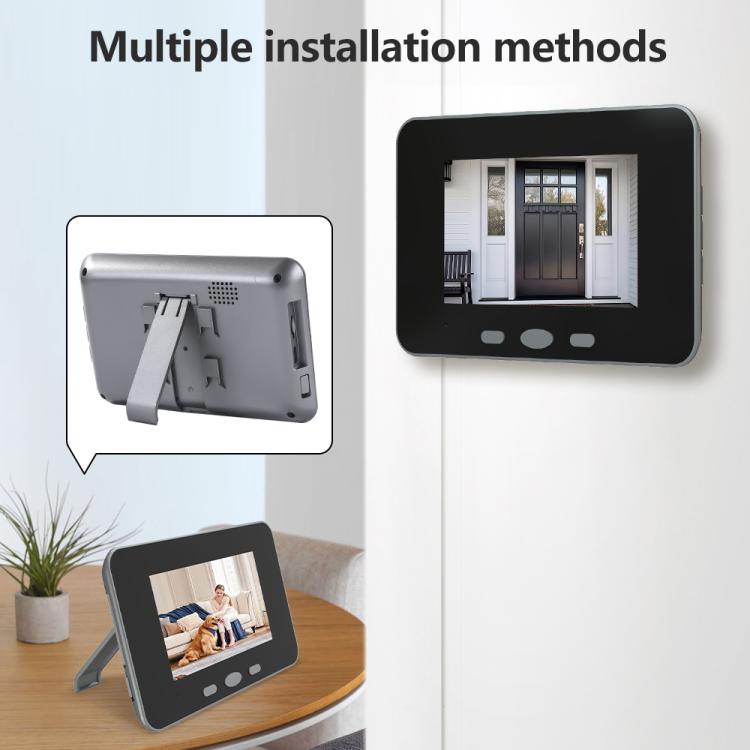 RH-TPD10-W Pantalla IPS de 4 pulgadas, videoportero inteligente Tuya con audio bidireccional y conexión WiFi.