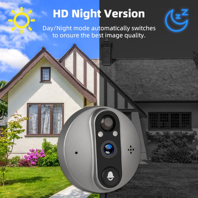 RH-PD8-I Pantalla HD de 4,3 pulgadas, sin puntos rojos, visión nocturna, timbre de video WiFi, RH-PD8-I