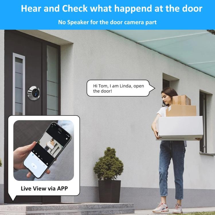 Videoportero inteligente WiFi con detección de movimiento y pantalla HD de 4,3 pulgadas RH-PD10-I, RH-PD10-I