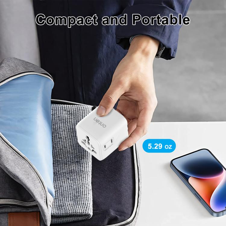 Adaptador de cargador de viaje universal multifuncional Onten CW81
