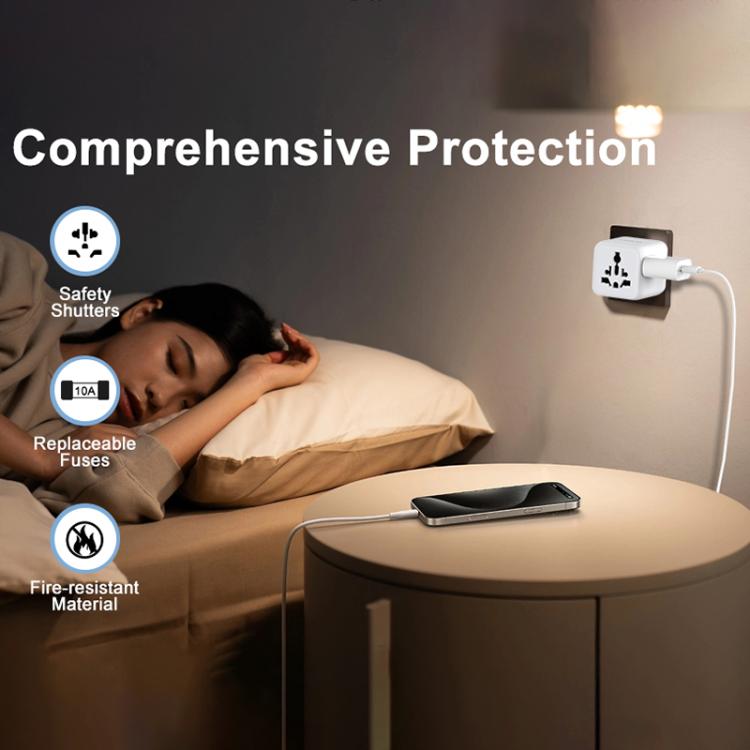 Adaptador de cargador de viaje universal multifuncional Onten CW81