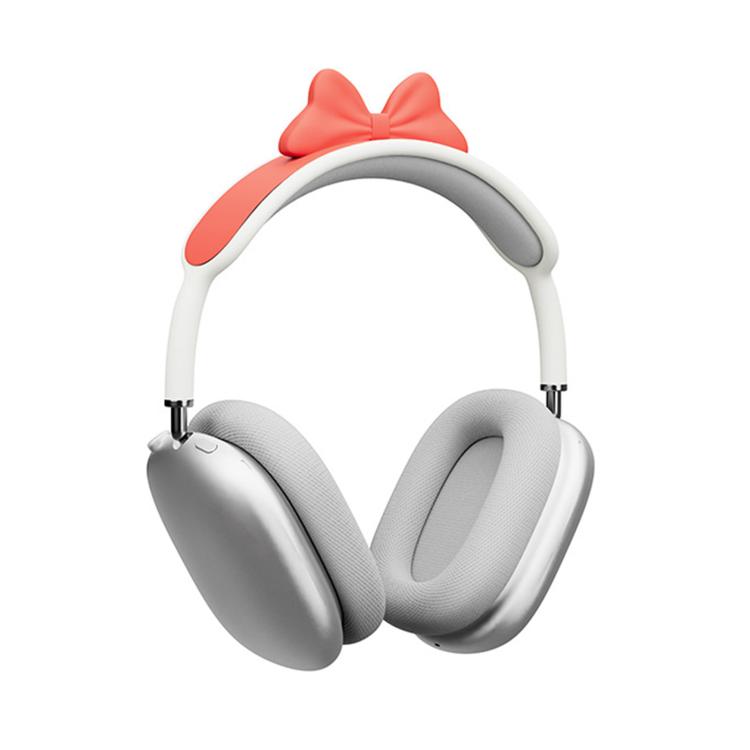 Funda decorativa de silicona para diadema con lazo, For AirPods Max