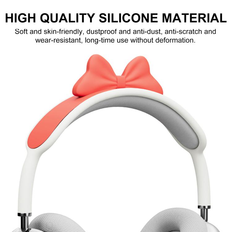 Funda decorativa de silicona para diadema con lazo, For AirPods Max