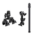 Soporte universal para manillar de bicicleta con abrazadera y varilla de extensión para cámara de acción, With Rod & Dual-Leg Crab & Dual-Head Crab Clamp, With 2 x  Dual-Head-Crab Clamp, With Rod & Dual-Head-Crab & Single-Crab Clamp