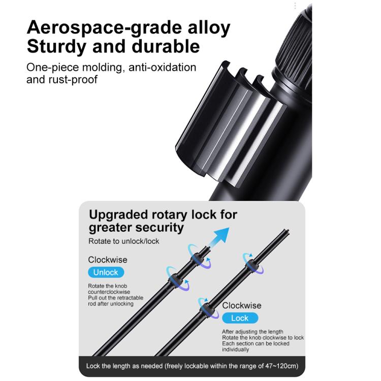Soporte universal para manillar de bicicleta con abrazadera y varilla de extensión para cámara de acción, With Rod & Dual-Leg Crab & Dual-Head Crab Clamp, With 2 x  Dual-Head-Crab Clamp, With Rod & Dual-Head-Crab & Single-Crab Clamp