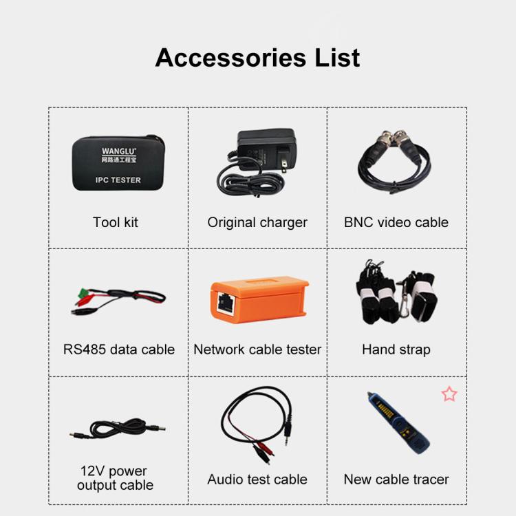 Probador integrado de videovigilancia coaxial SDI simulado IPC-5200CPlus Network Engineering Treasure, US Plug, EU Plug, UK Plug, AU Plug