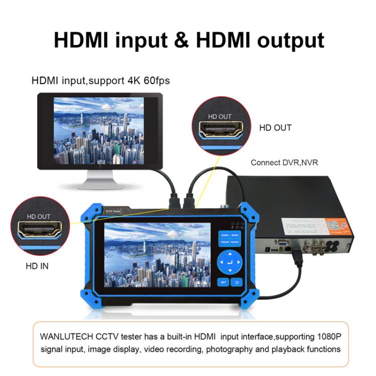 Probador de videovigilancia coaxial HD-3100Pro Engineering Treasure 5 en 1, US Plug, EU Plug, UK Plug