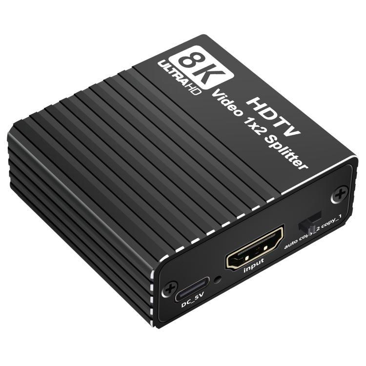 Divisor de vídeo HDMI Ultra HD H12 8K 60Hz 1 entrada 2 salidas, H12