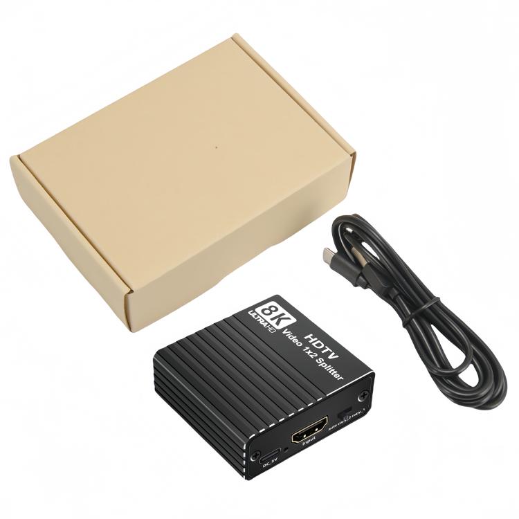 Divisor de vídeo HDMI Ultra HD H12 8K 60Hz 1 entrada 2 salidas, H12