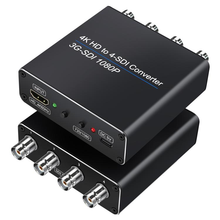 Convertidor NK-814 de entrada HDMI 4K a salida 4-SDI, 4-SDI