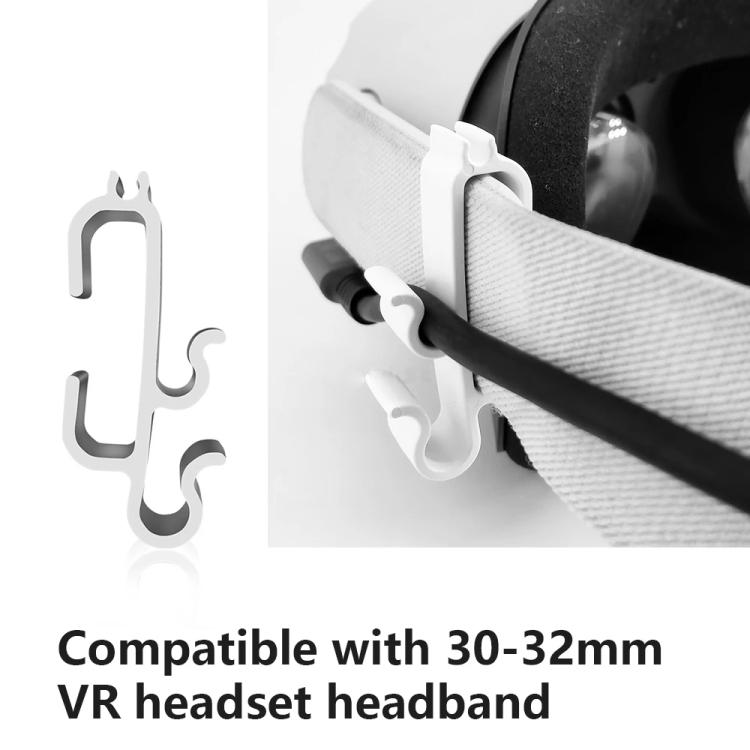 Hebilla de fijación con clip auxiliar para cable VR universal