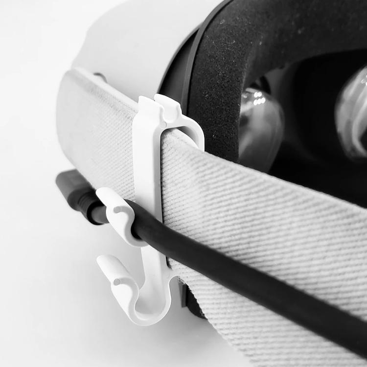 Hebilla de fijación con clip auxiliar para cable VR universal