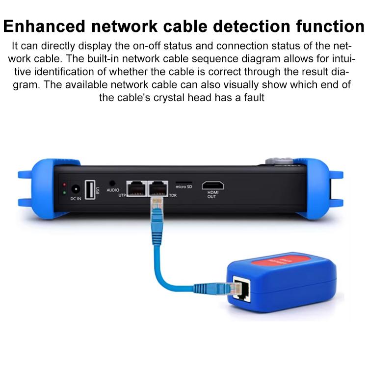 Probador de videovigilancia para ingeniería de simulación de redes coaxiales IPCXS-ACHT 6K, US Plug, EU Plug, UK Plug