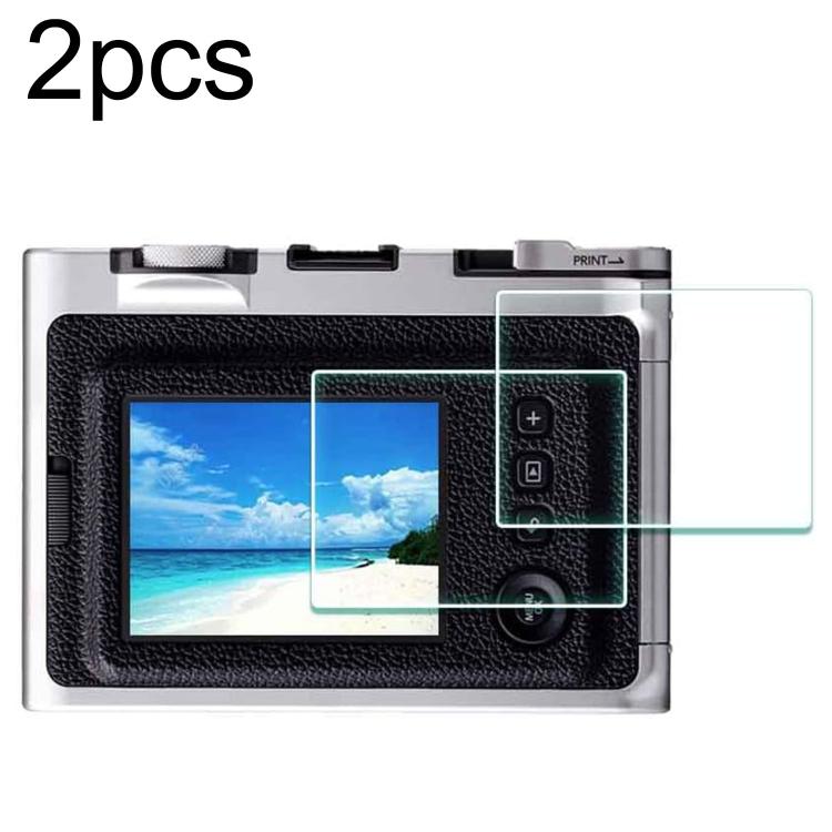 2 láminas de vidrio templado HD antiarañazos y antihuellas, For FUJIFILM instax WIDE Evo, For FUJIFILM instax mini Evo