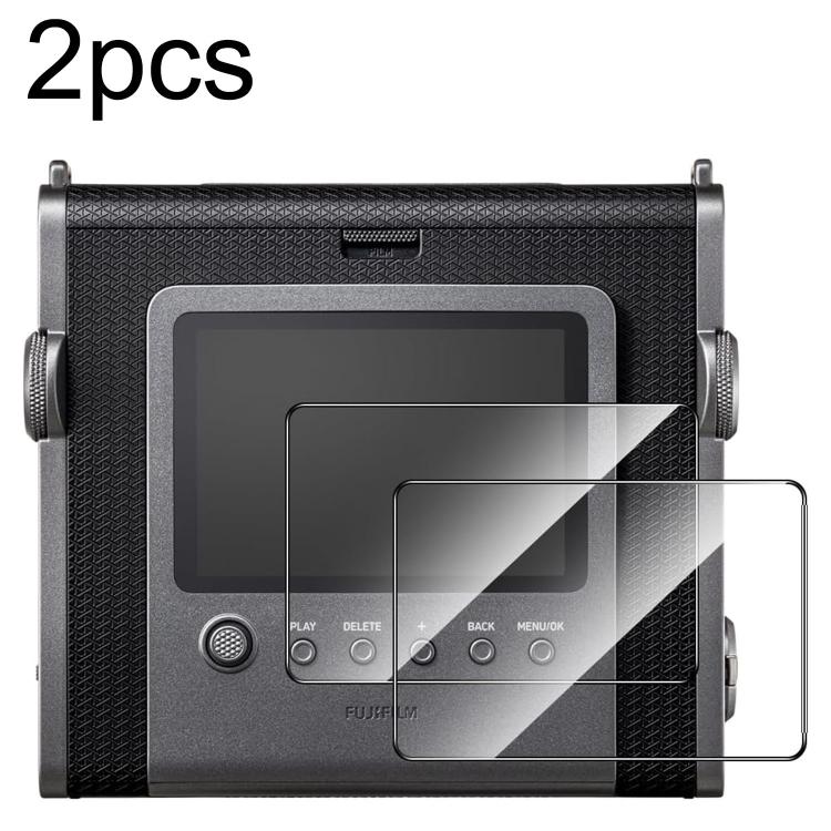 2 láminas de vidrio templado HD antiarañazos y antihuellas, For FUJIFILM instax WIDE Evo, For FUJIFILM instax mini Evo
