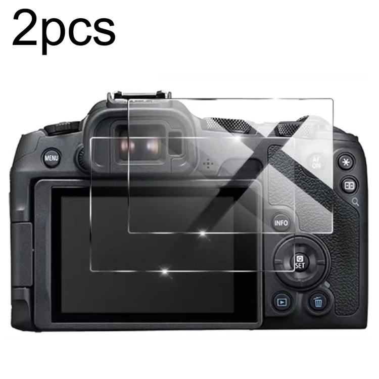 2 láminas de vidrio templado HD antiarañazos y antihuellas, For Canon EOS C50, For Canon EOS R8