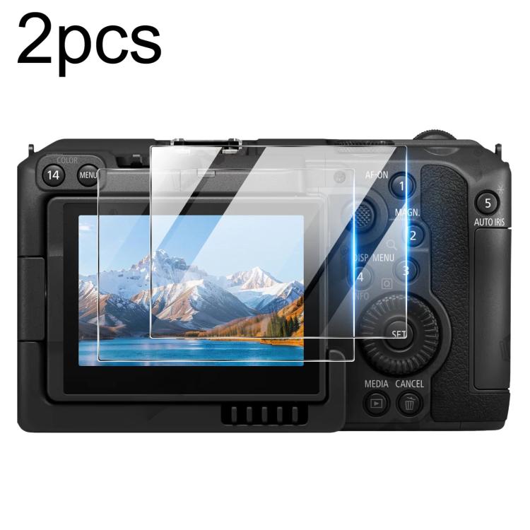 2 láminas de vidrio templado HD antiarañazos y antihuellas, For Canon EOS C50, For Canon EOS R8