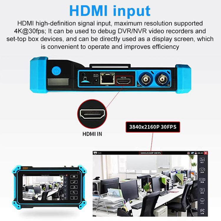 Probador de videovigilancia para ingeniería de simulación de redes coaxiales IPC-5100 Plus 4K, US Plug, EU Plug, UK Plug, AU Plug