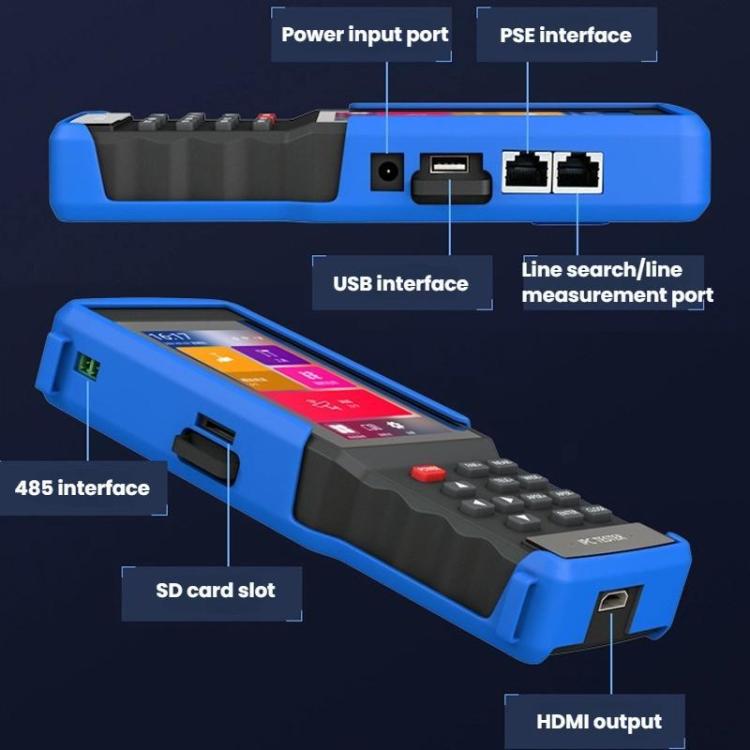 Probador de ingeniería de red analógica coaxial IPC9310Plus con pantalla HD de 4,5 pulgadas y probador de videovigilancia, IPC9310Plus(US Plug)