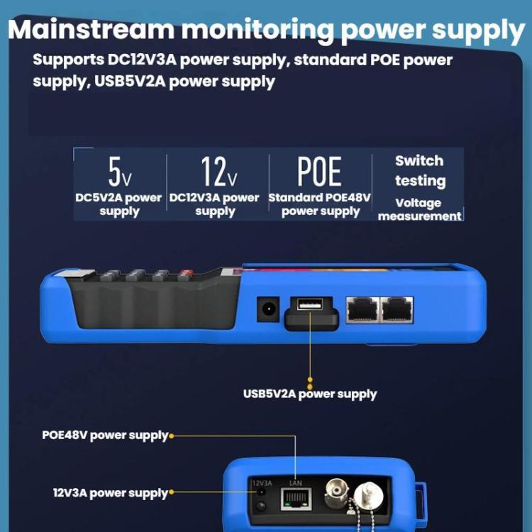 Probador de ingeniería de red analógica coaxial IPC9310Plus con pantalla HD de 4,5 pulgadas y probador de videovigilancia, IPC9310Plus(US Plug)