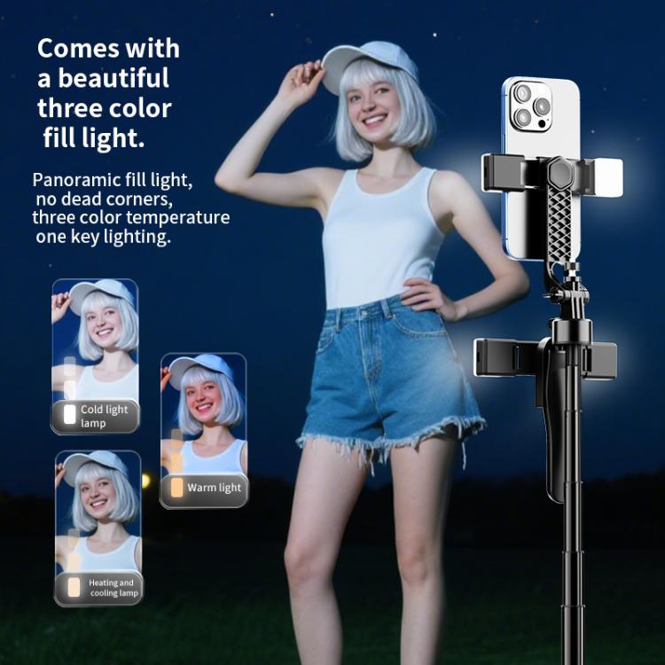 Trípode telescópico de pie para teléfono K29 con palo selfie.