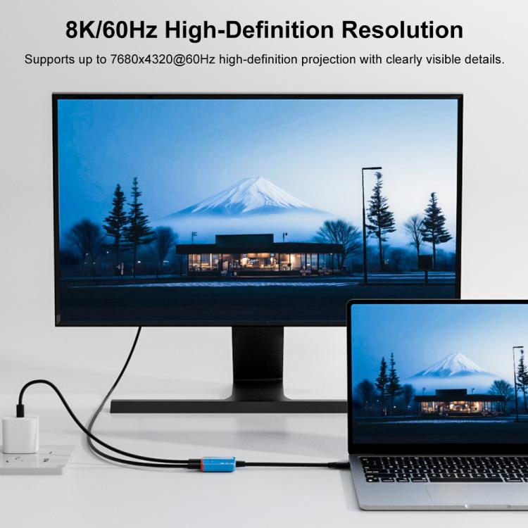 Convertidor AR 2 en 1 de USB-C a doble USB-C con todas las funciones