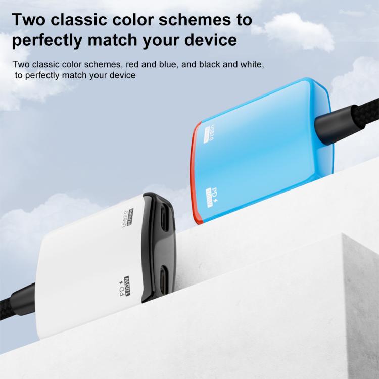 Convertidor AR 2 en 1 de USB-C a doble USB-C con todas las funciones