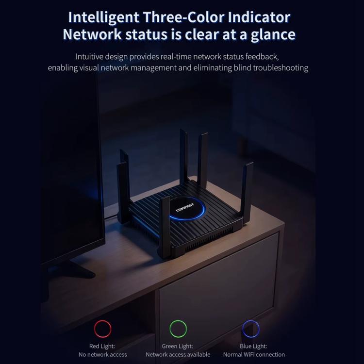 Router inalámbrico para juegos COMFAST CF-WR673BE WiFi 7 Gigabit de doble banda 2700M, AU Plug, EU Plug, US Plug