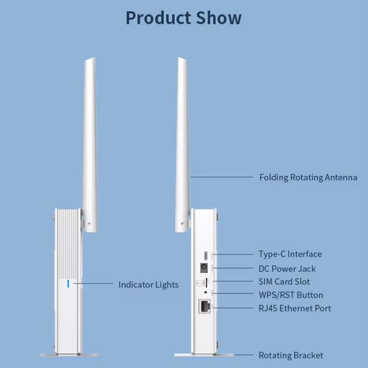 Router portátil COMFAST CF-E11 con conexión 4G SIM a Ethernet/WiFi, CF-E11
