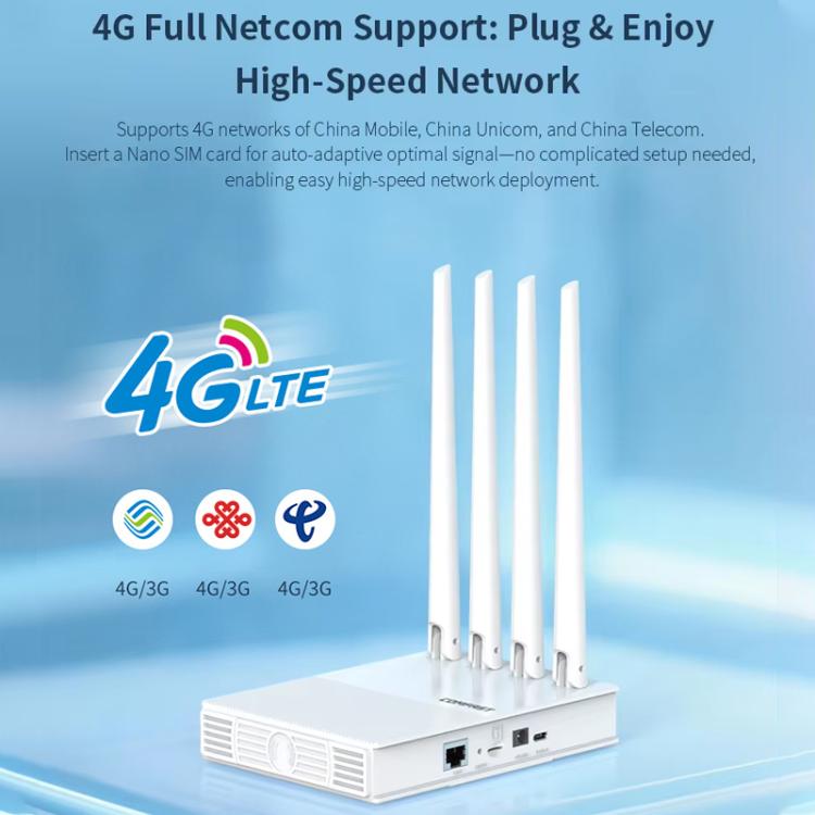 Router portátil COMFAST CF-E11 con conexión 4G SIM a Ethernet/WiFi, CF-E11