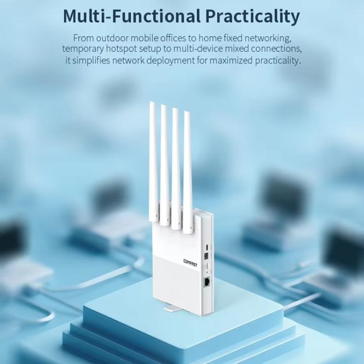 Router portátil COMFAST CF-E11 con conexión 4G SIM a Ethernet/WiFi, CF-E11
