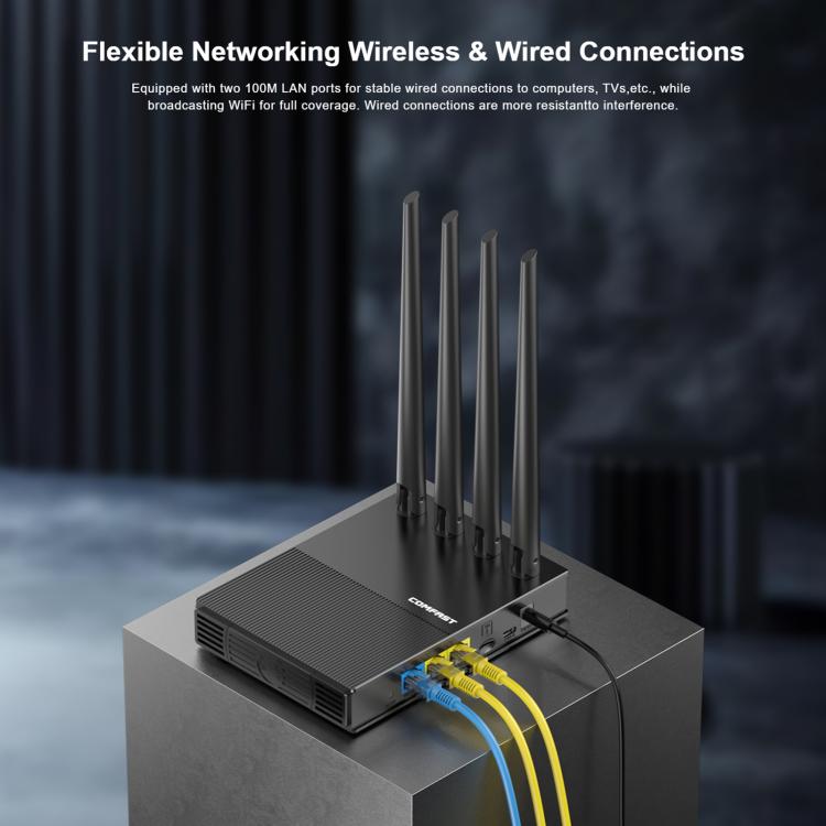 Router portátil COMFAST CF-E13 con conexión 4G SIM a Ethernet/WiFi, CF-E13