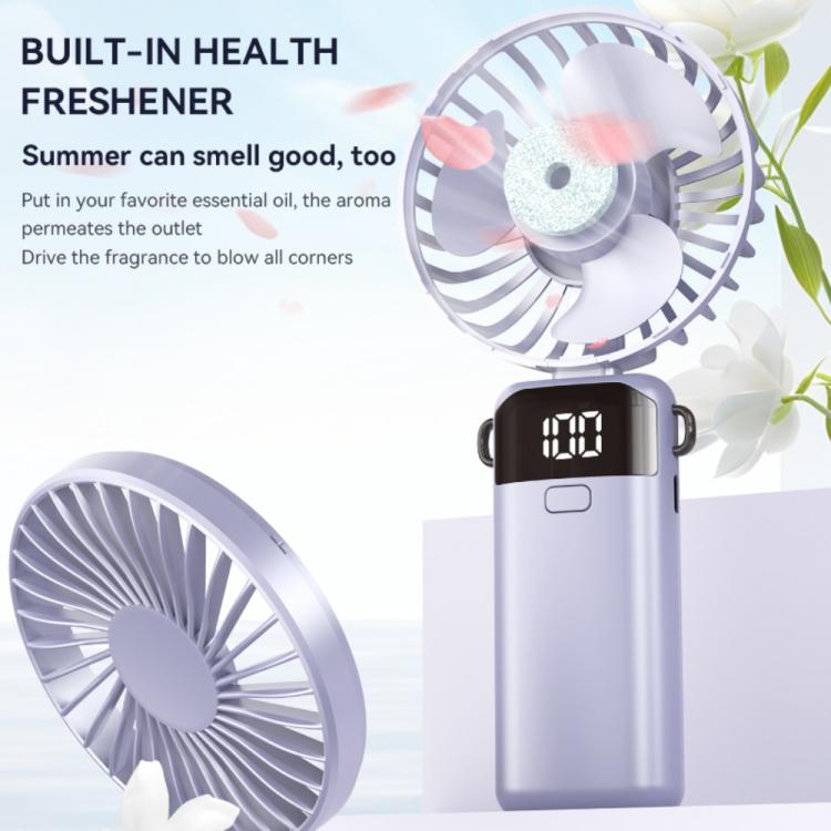 Ventilador de mano plegable S1 Ice Feel con pantalla LED