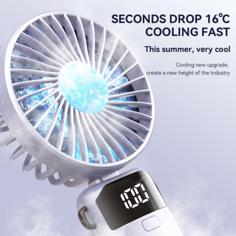 Ventilador de mano plegable S1 Ice Feel con pantalla LED