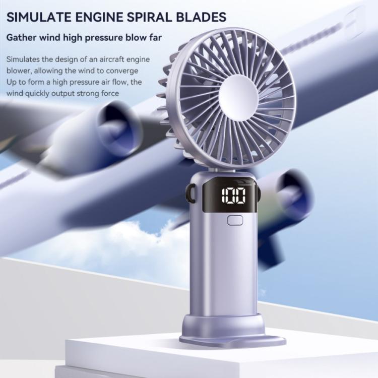 Ventilador de mano plegable S1 Ice Feel con pantalla LED